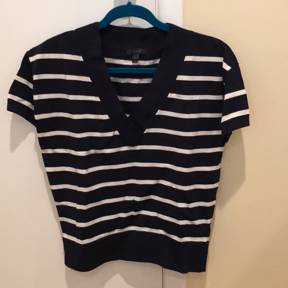 J.Crew V-neck short sleeved sweater